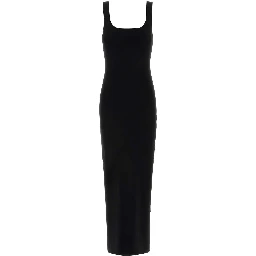 SQUARE NECK KNIT MIDI