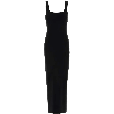 SQUARE NECK KNIT MIDI