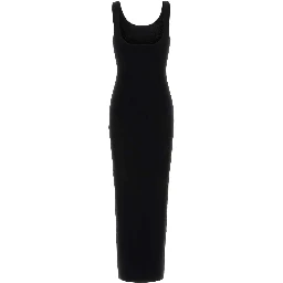 SQUARE NECK KNIT MIDI
