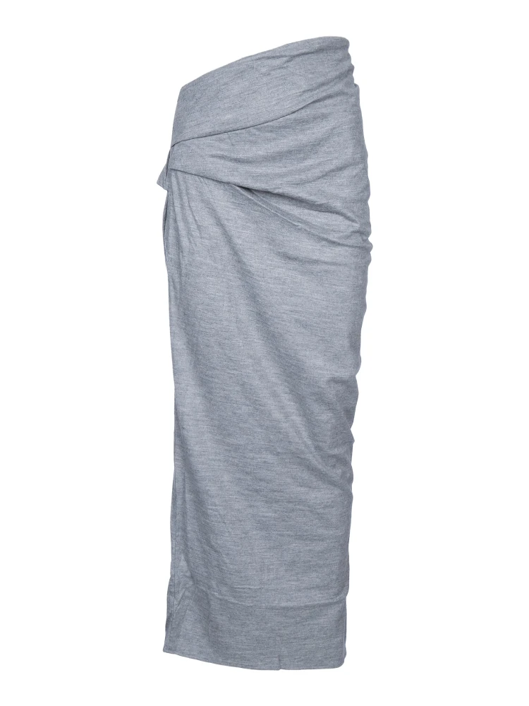 WOOL SKIRT DUST GREY