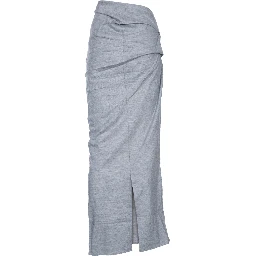 WOOL SKIRT DUST GREY