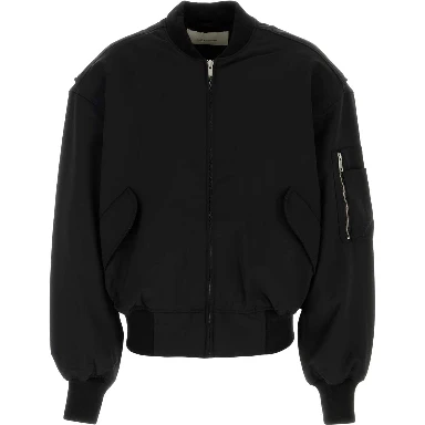 BROAD BOMBER WOOL BLACK WOOL