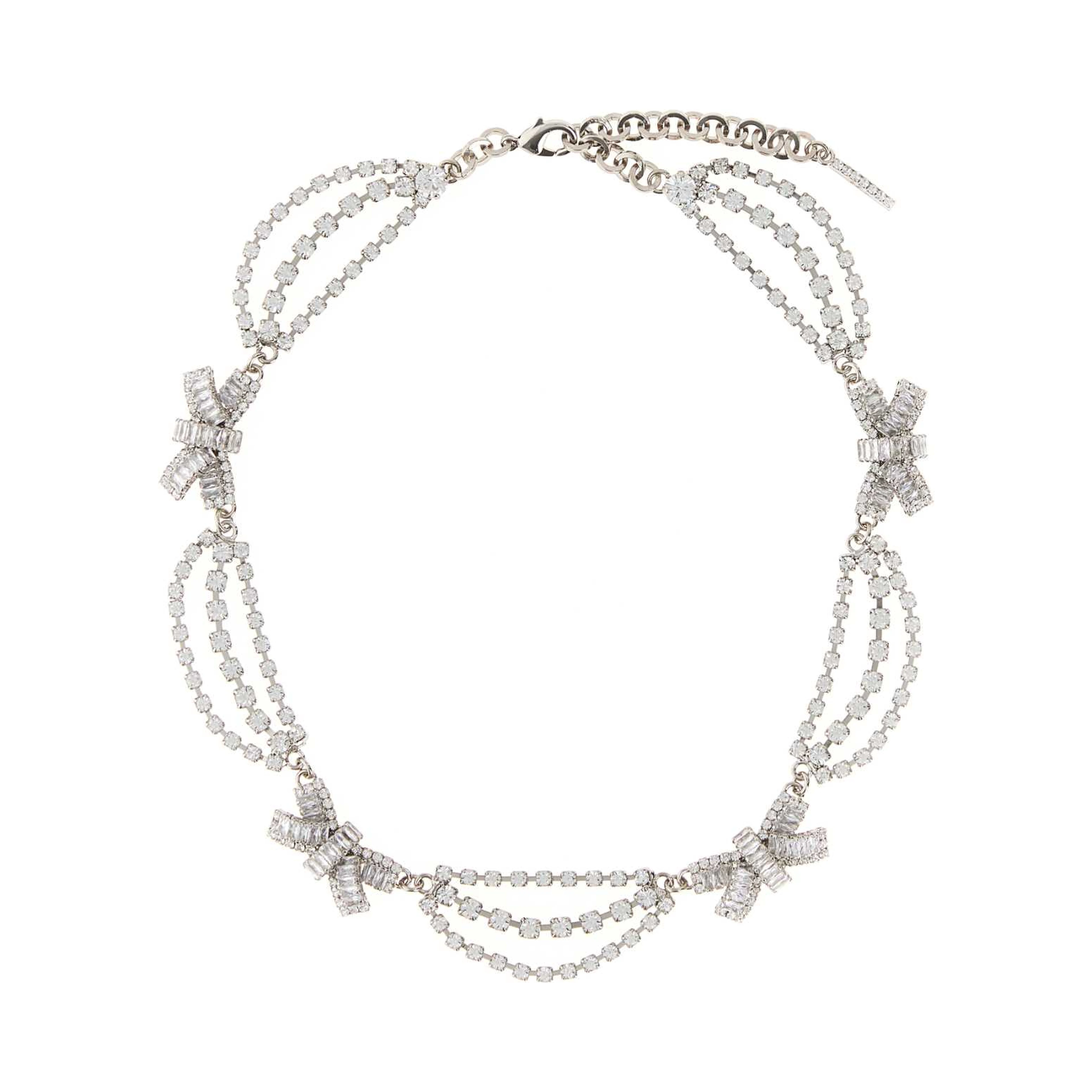 CRYSTAL NECKLACE WITH BOWS