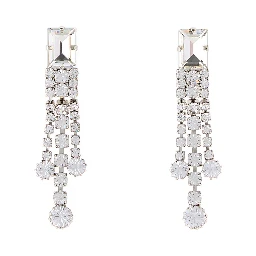 CRYSTAL EARRINGS WITH FRINGES