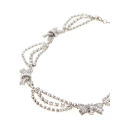 CRYSTAL NECKLACE WITH BOWS