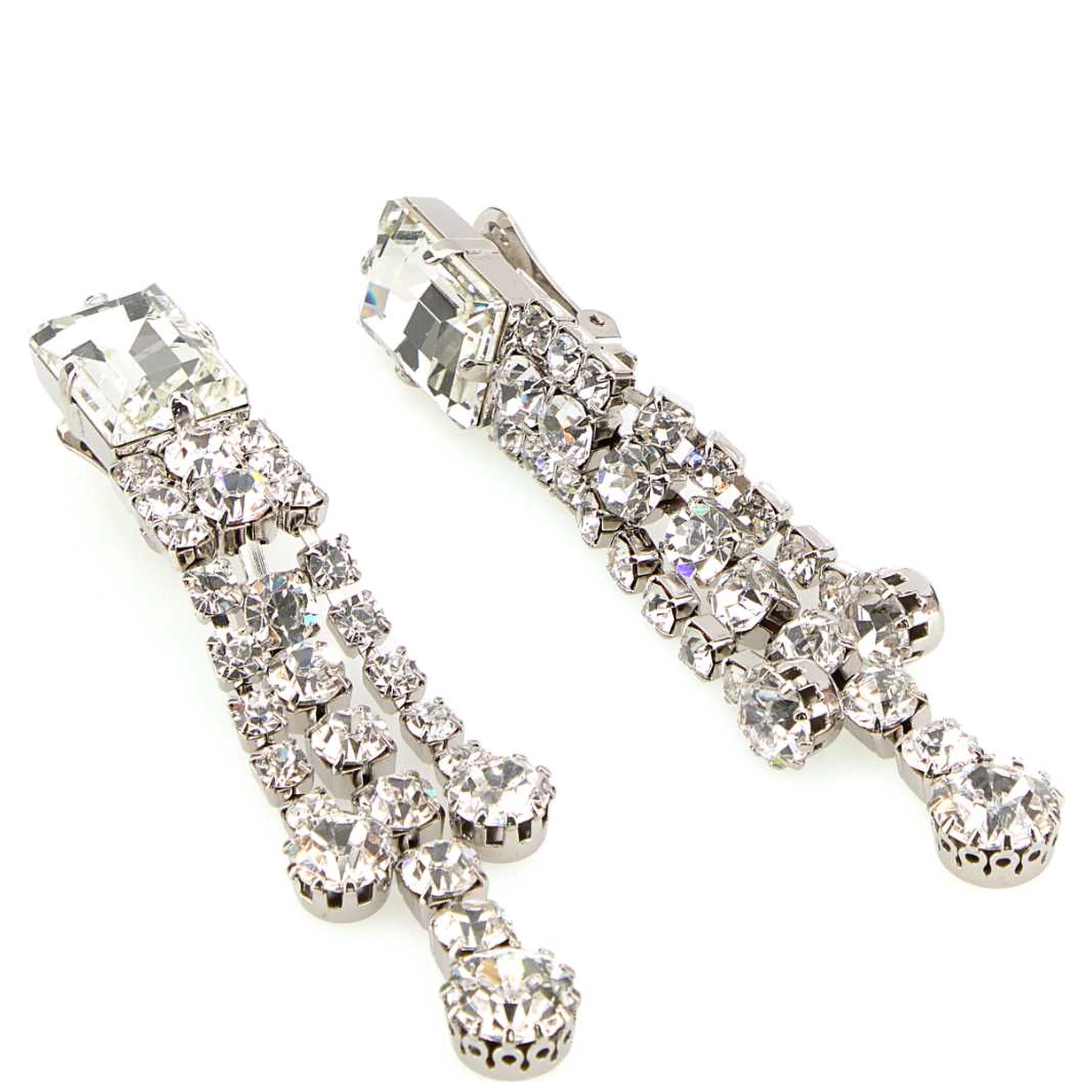 CRYSTAL EARRINGS WITH FRINGES