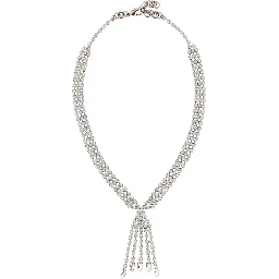 CRYSTAL NECKLACE WITH FRINGES
