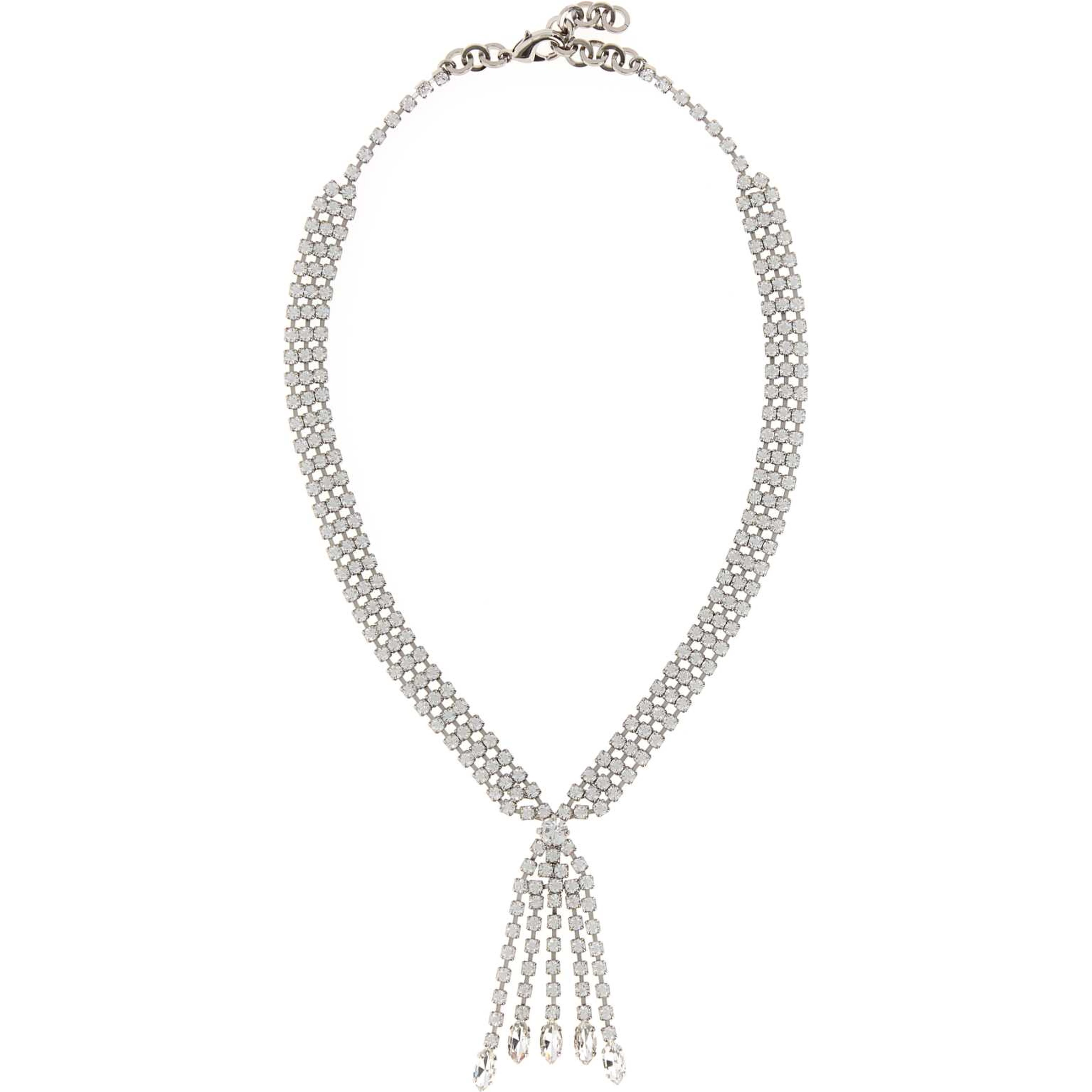 CRYSTAL NECKLACE WITH FRINGES