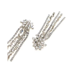 CRYSTAL EARRING WITH FRINGES