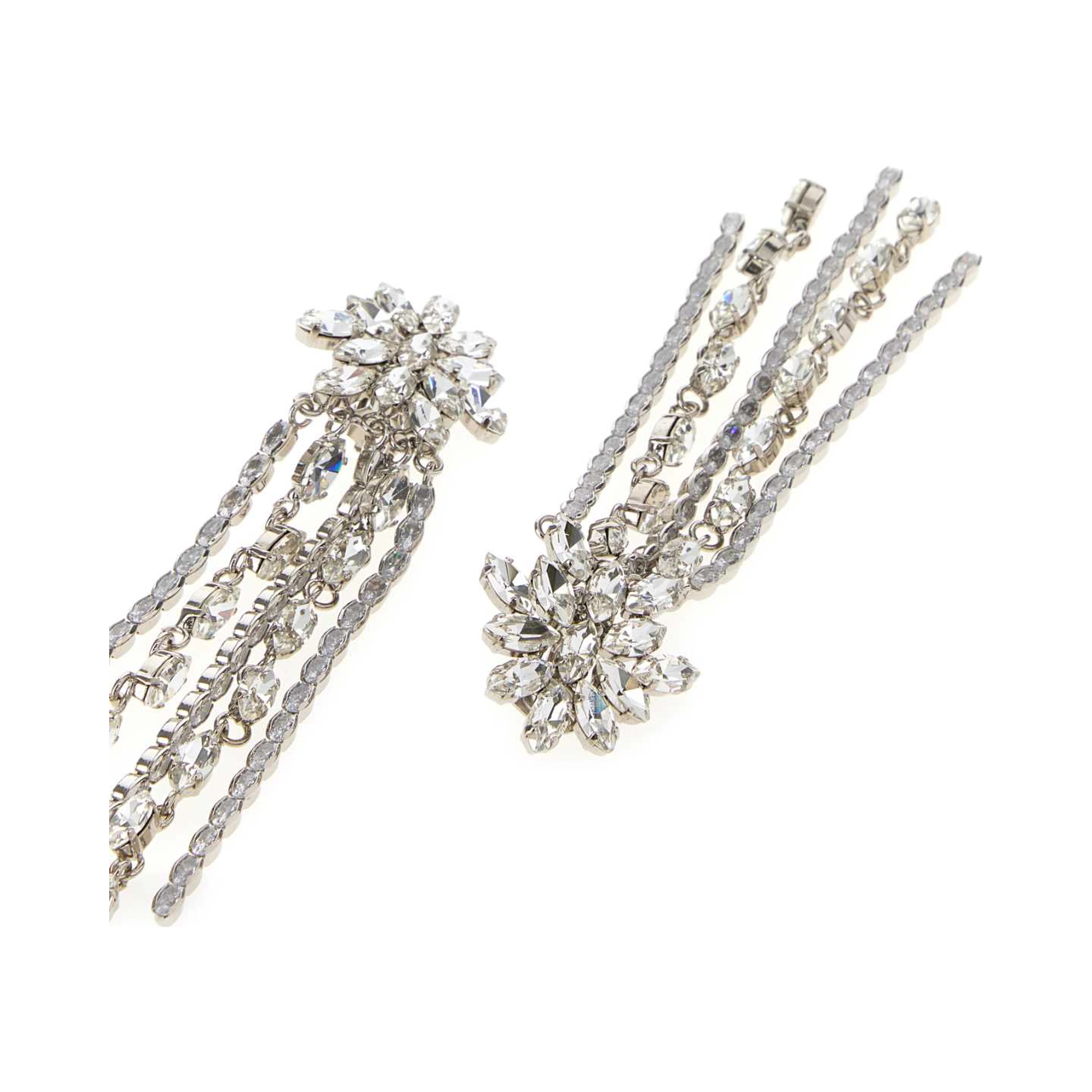 CRYSTAL EARRING WITH FRINGES