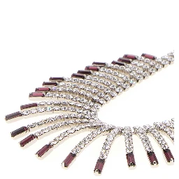 CRYSTAL NECKLACE WITH EMBELLISHMENTS