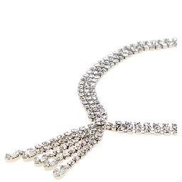 CRYSTAL NECKLACE WITH FRINGES