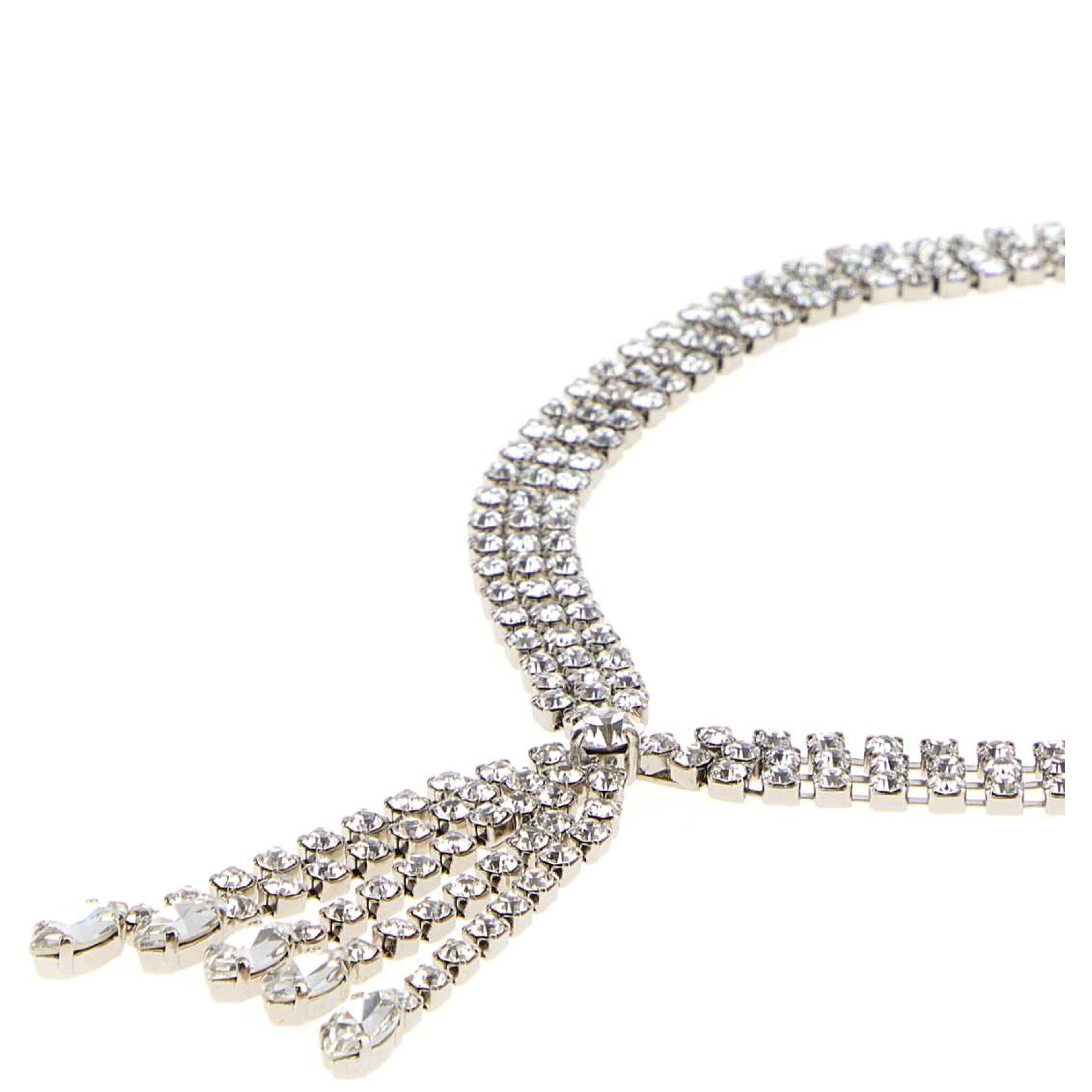 CRYSTAL NECKLACE WITH FRINGES