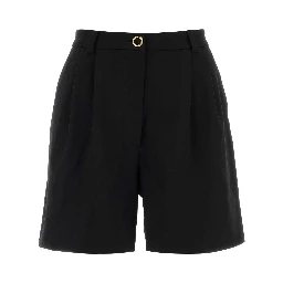 WOOL CREPE BERMUDA SHORTS
