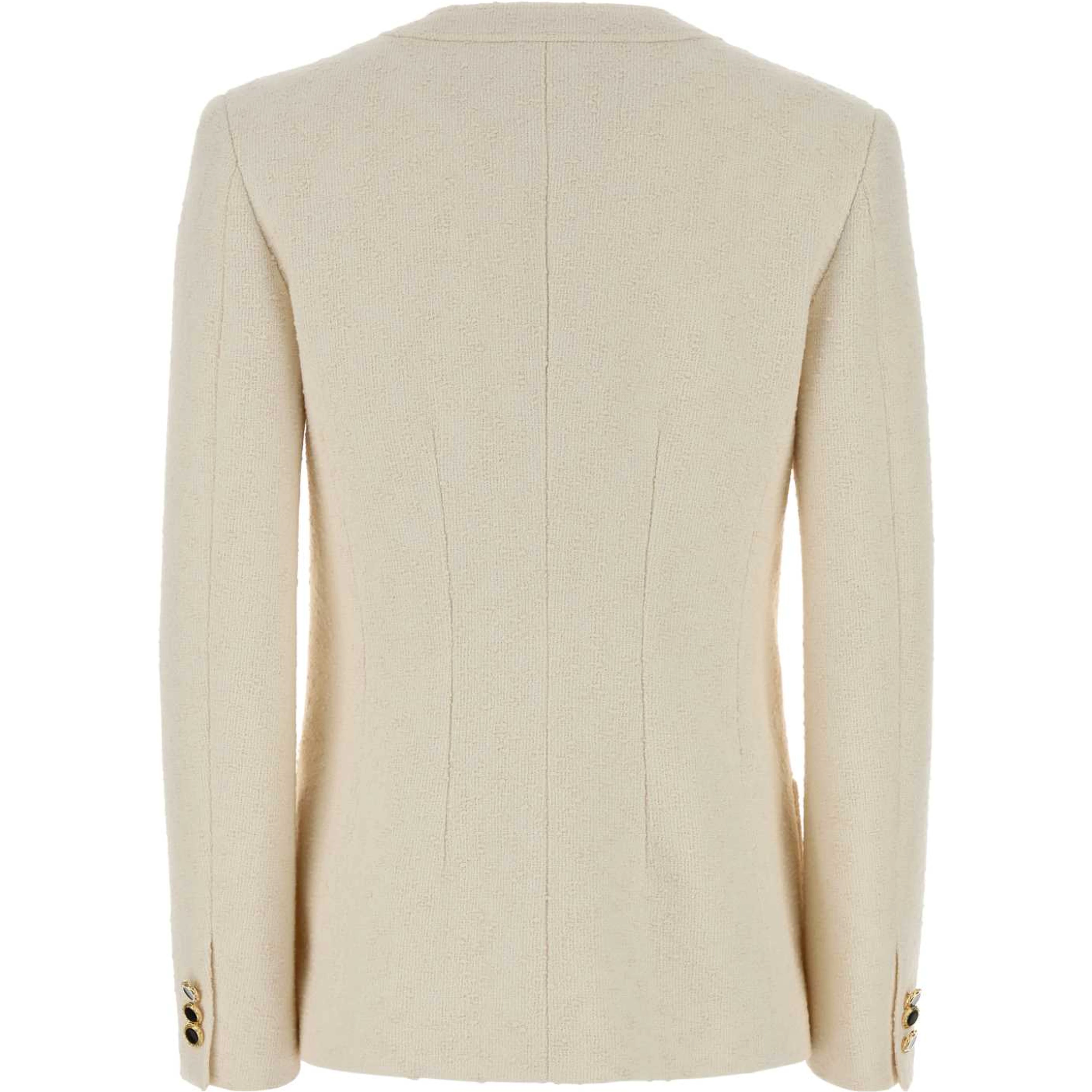 TWEED BOUCLE JACKET WITH BOW AND POCKETS