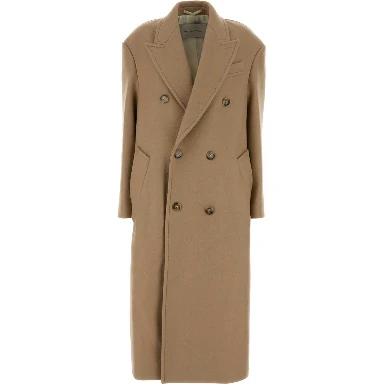 DOUBLEBREASTEDLONGCOZYCOAT