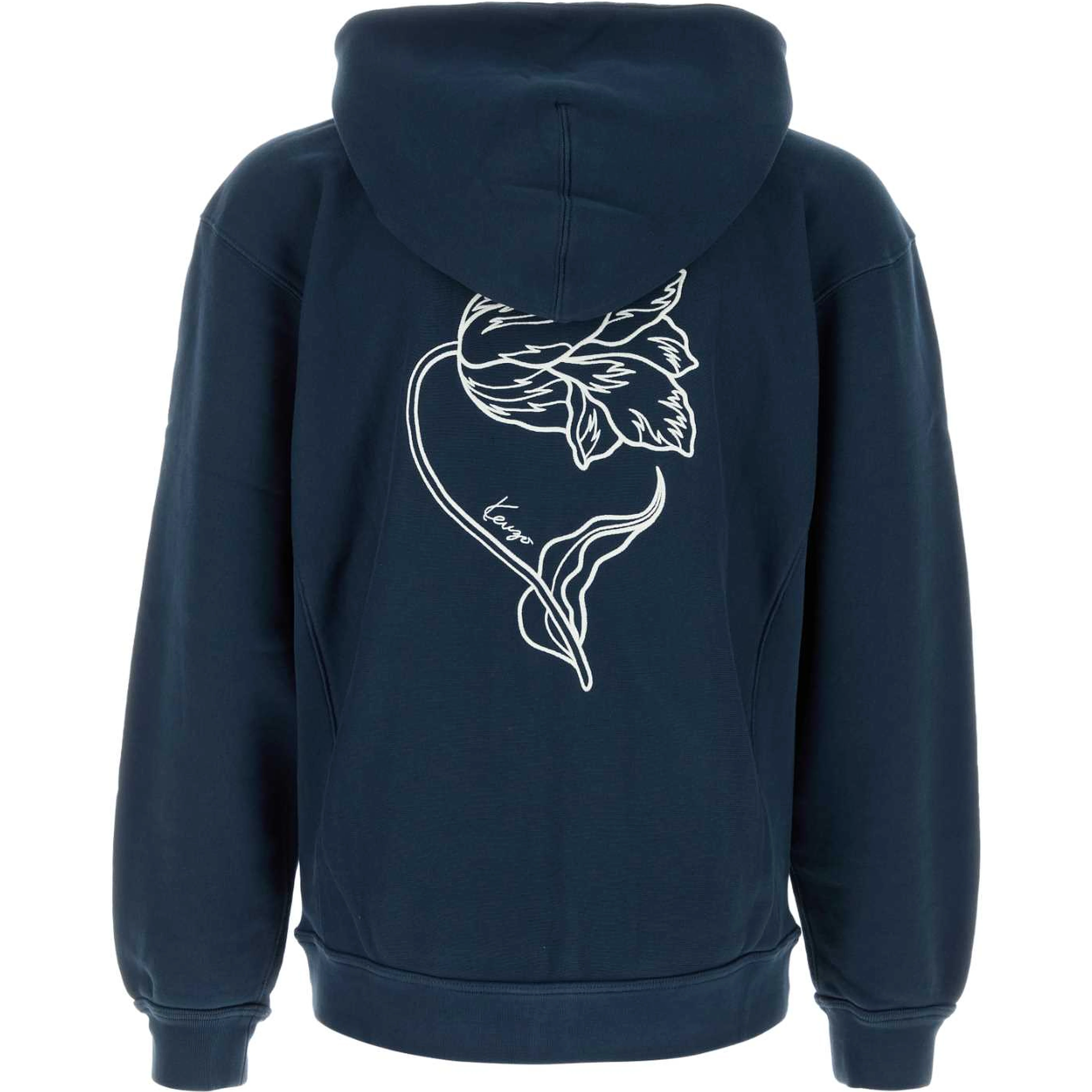KENZO TULIP CLASSIC ZIP UP HOODIE
