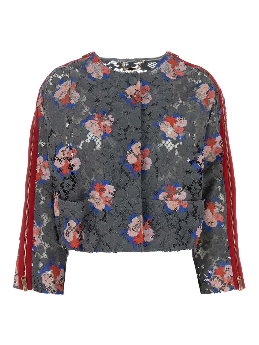 BLOUSON PRINTED DAISY LACE