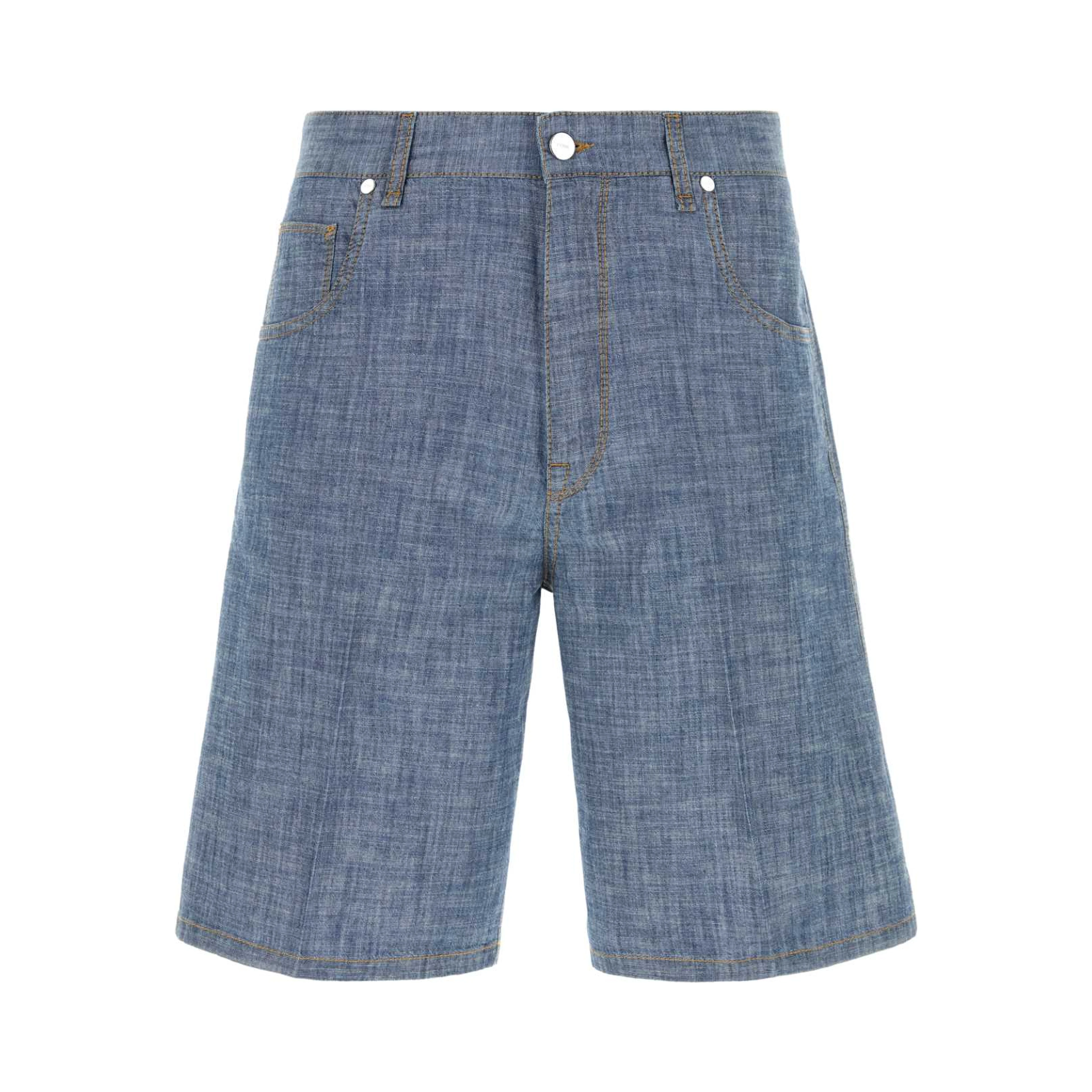 B RELAXED CHAMBRAY BLU WASHED
