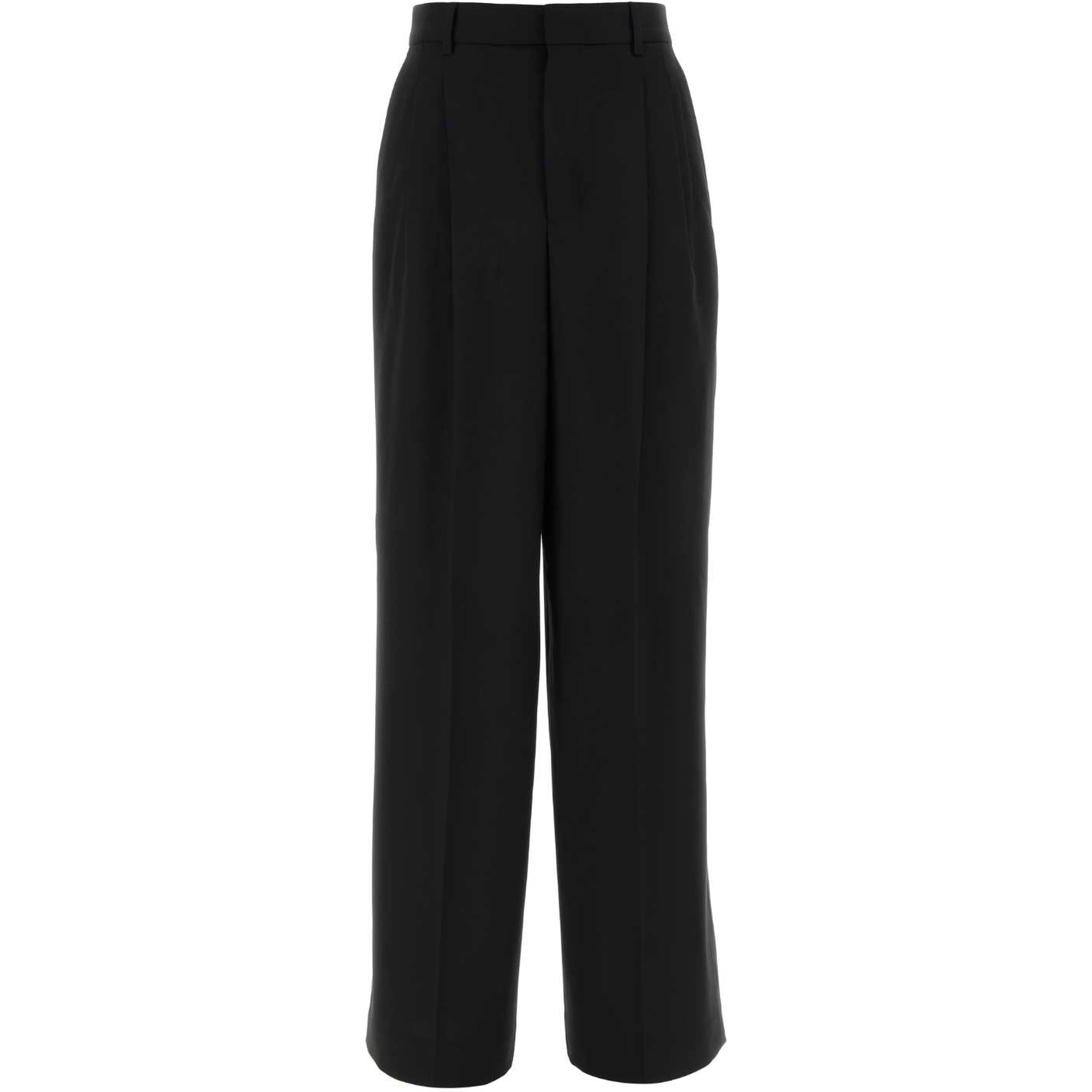 HIGH WAIST WIDE TROUSERS WITH TWO PLEATS