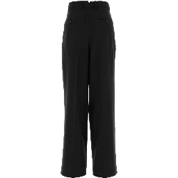 HIGH WAIST WIDE TROUSERS WITH TWO PLEATS