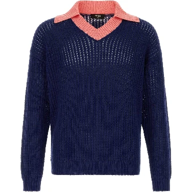 SCOLLO A V CO FANCY RIB