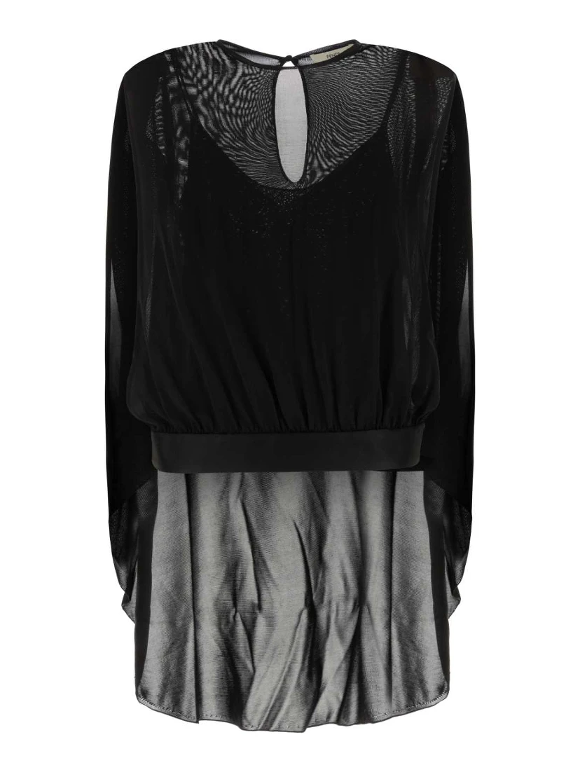 TOP EVENING SILK+SATIN