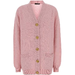 V-NECK ECO-CASHMERE LOOSE FIT CARDIGAN