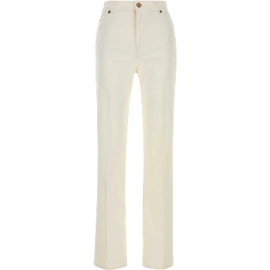 HW TAILORED WHITE DENIM PANTS
