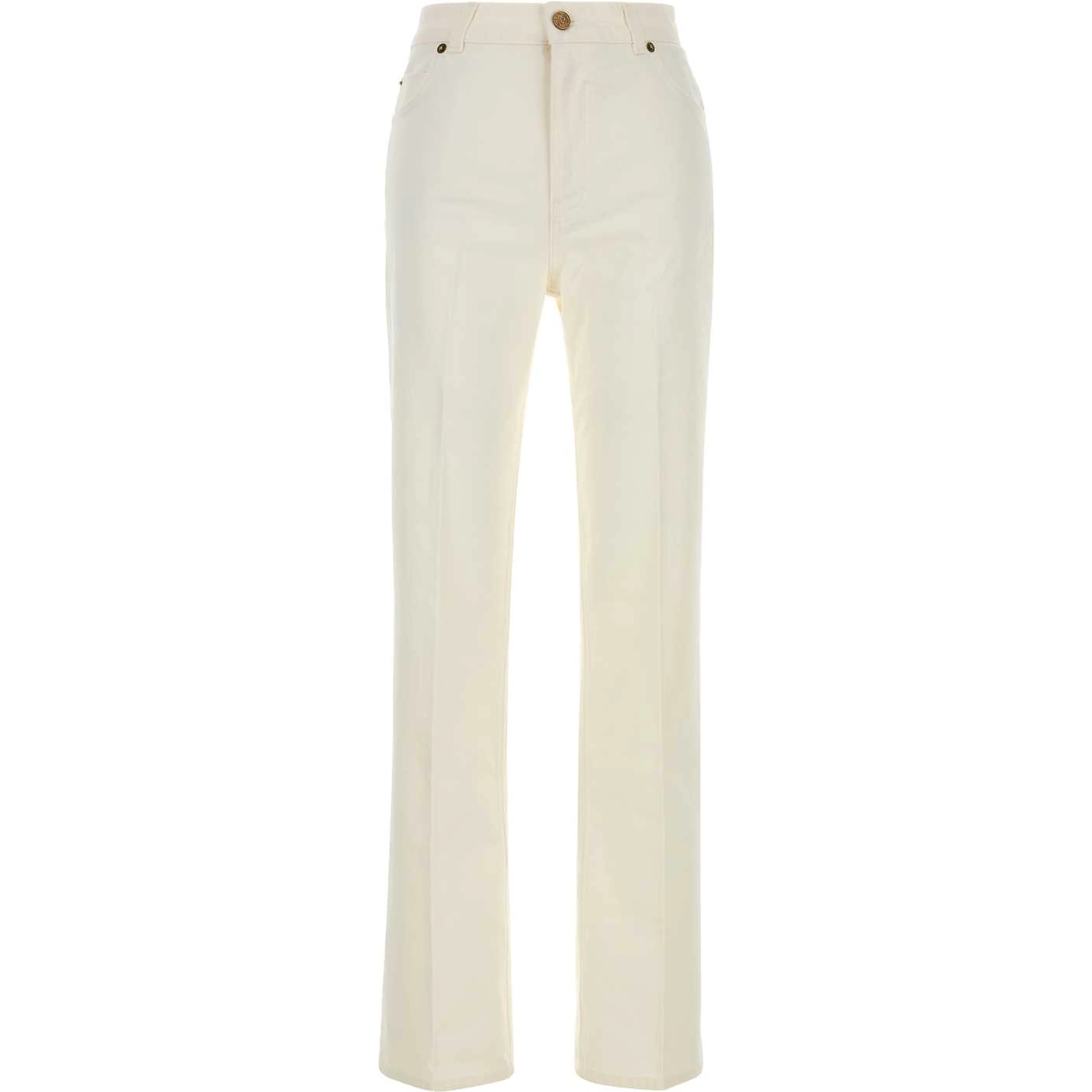HW TAILORED WHITE DENIM PANTS