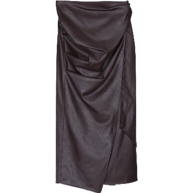 GONNA LONGUETTE ECO PELLE