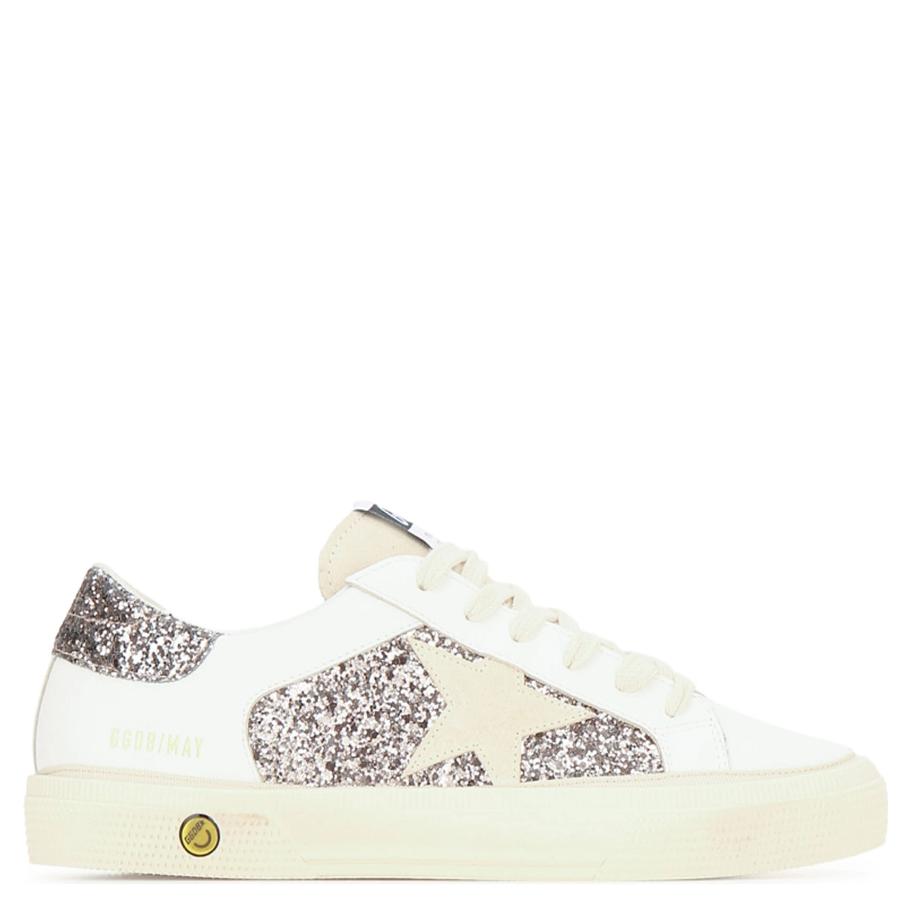 MAY LEATHER AND GLITTER UPPER SUEDE STAR GLITTER H