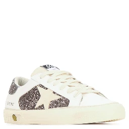 MAY LEATHER AND GLITTER UPPER SUEDE STAR GLITTER H
