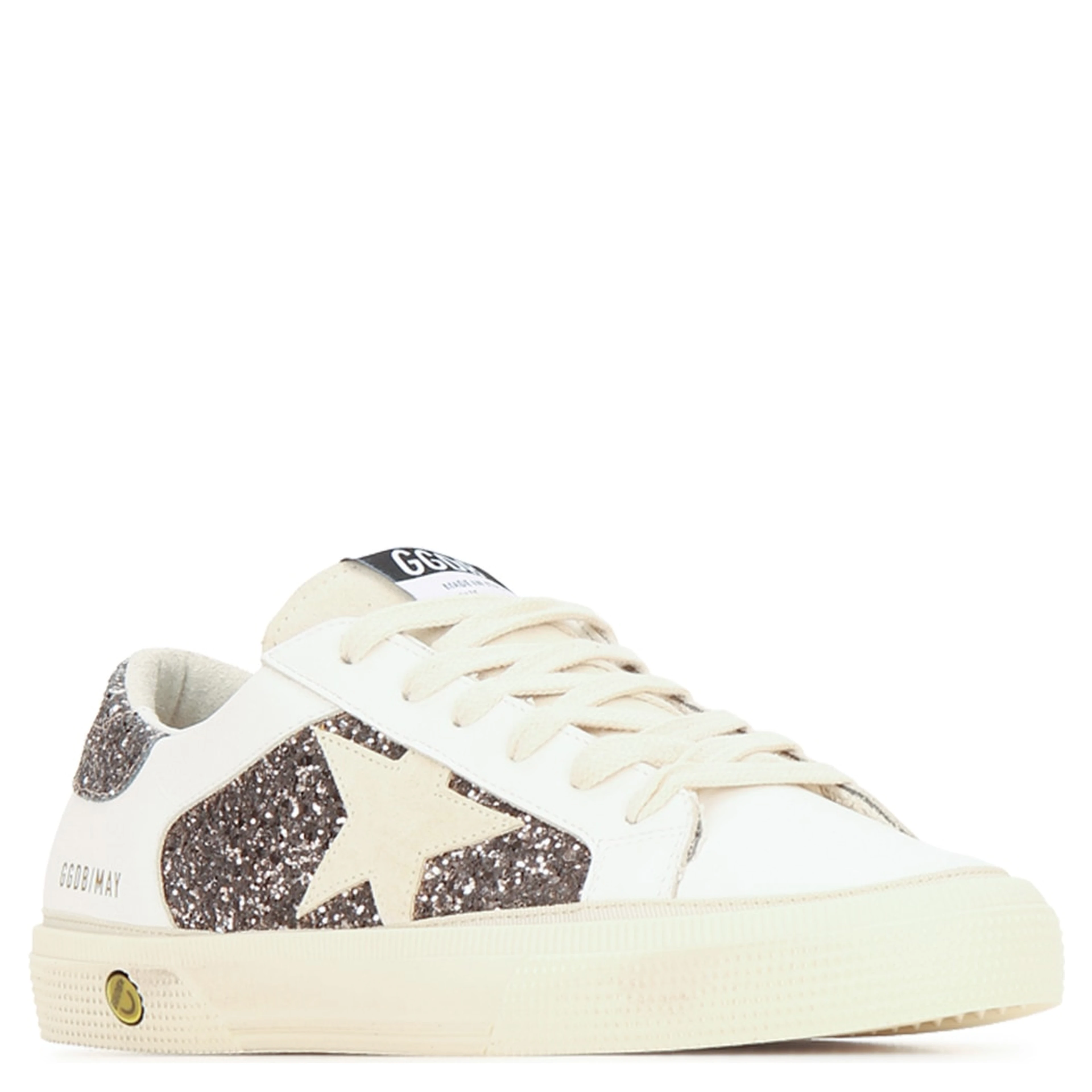MAY LEATHER AND GLITTER UPPER SUEDE STAR GLITTER H