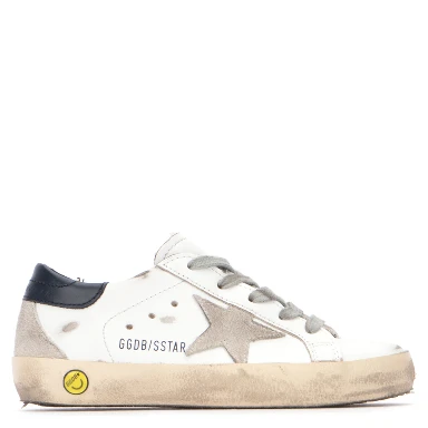 SUPER-STAR LEATHER UPPER AND HEEL SUEDE STAR AND S