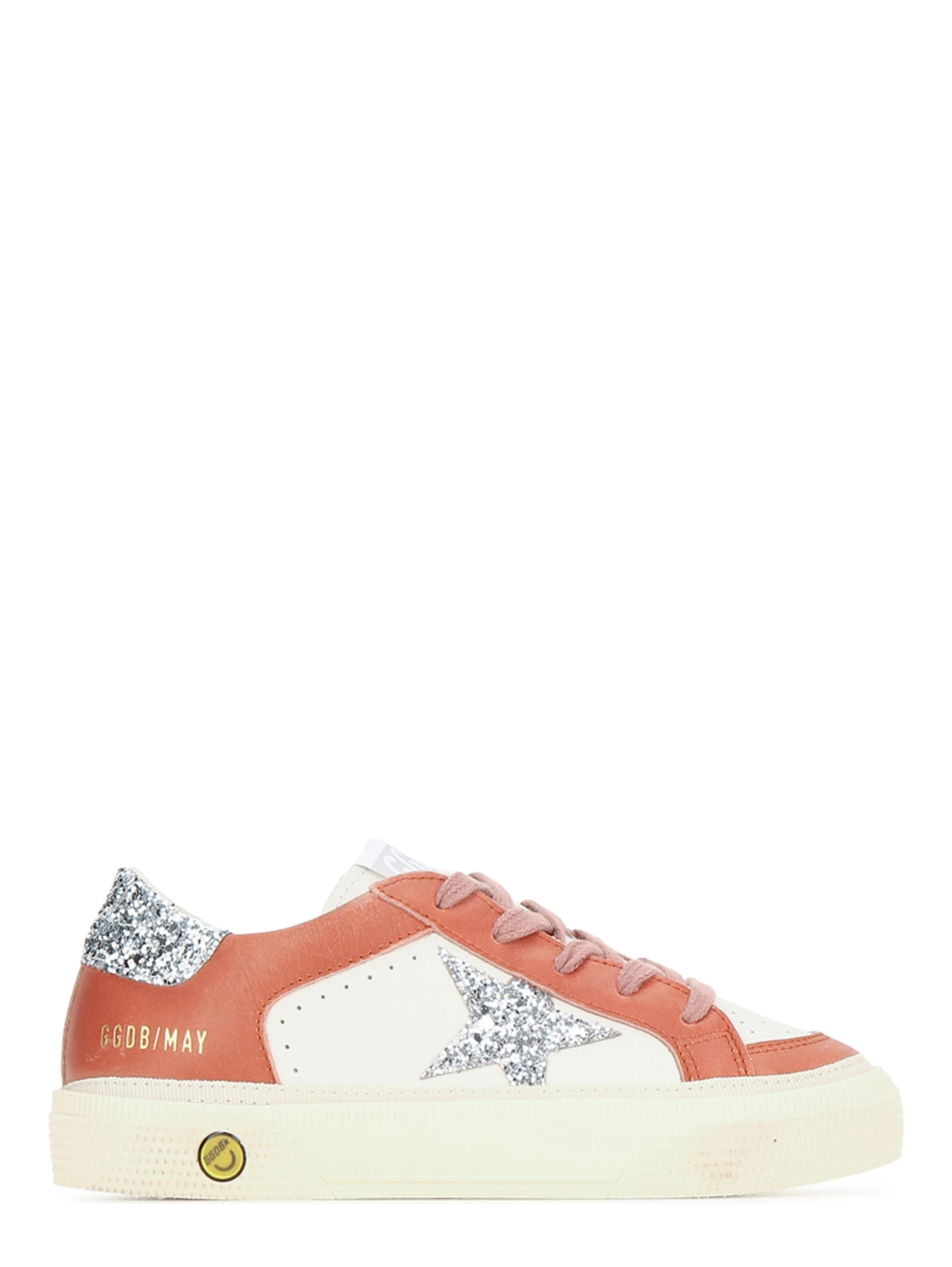 MAY LEATHER UPPER AND TOE GLITTER STAR AND HEEL