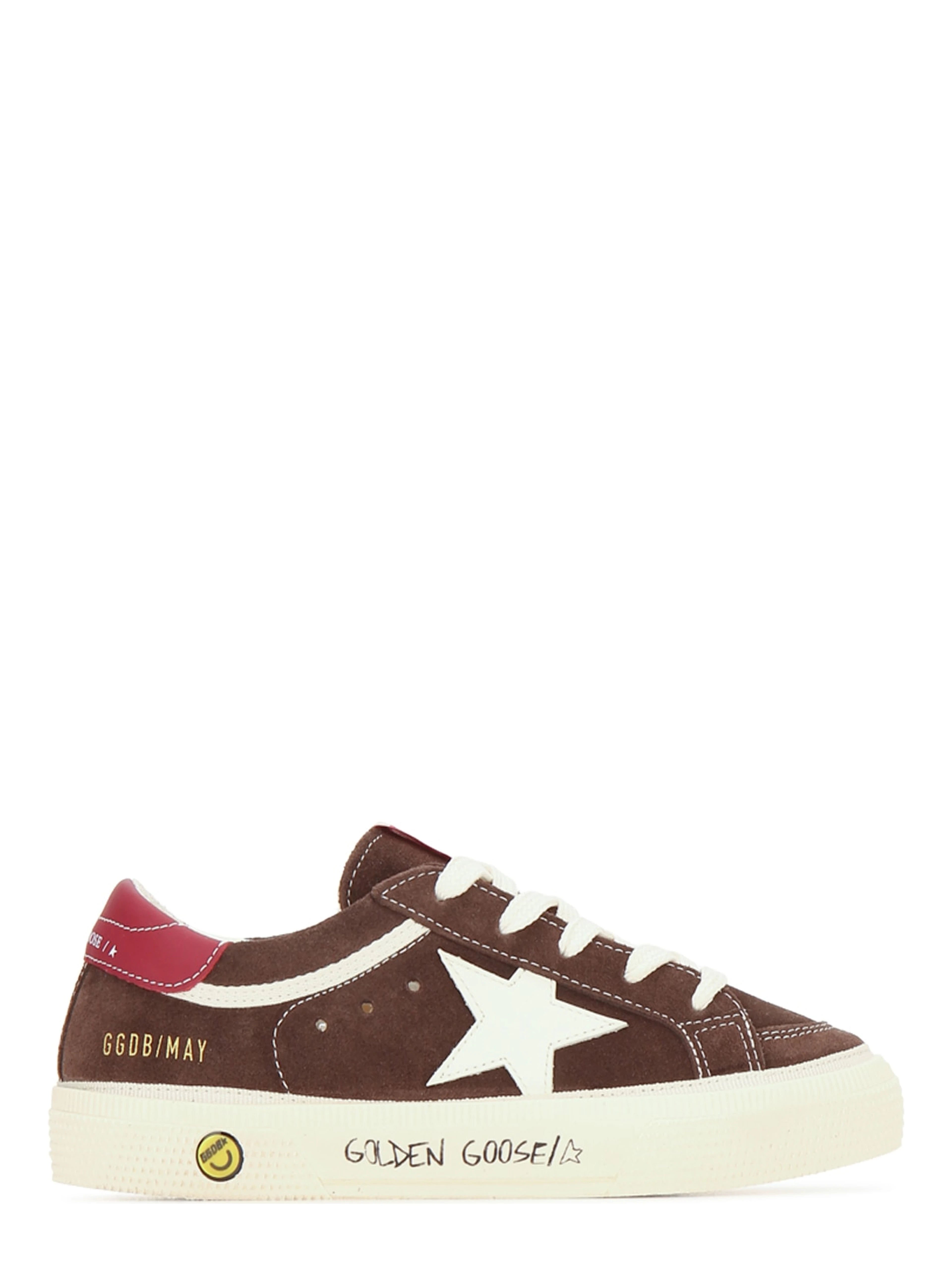 MAY SUEDE UPPER AND TOE LEATHER STAR AND HEEL SIGN
