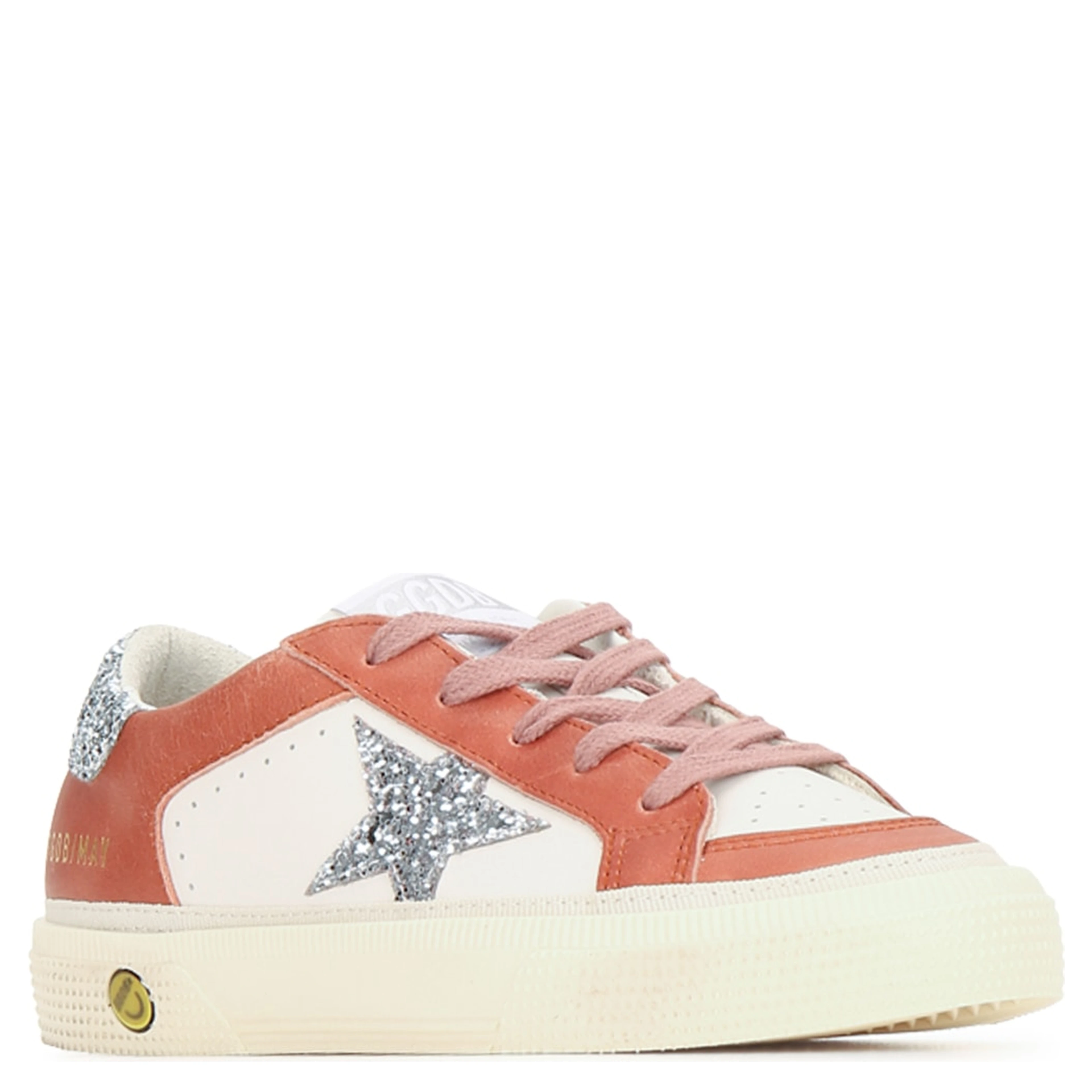 MAY LEATHER UPPER AND TOE GLITTER STAR AND HEEL