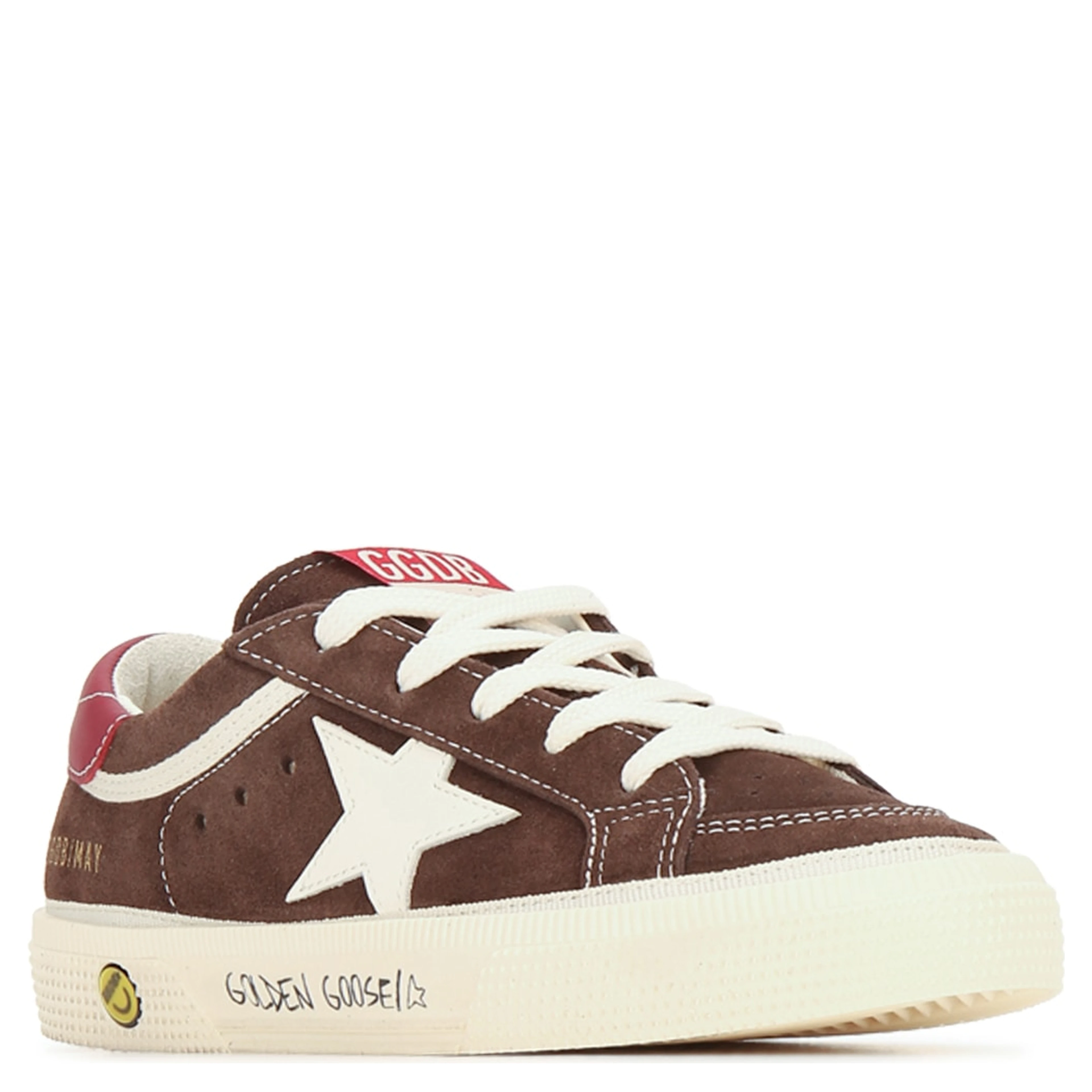 MAY SUEDE UPPER AND TOE LEATHER STAR AND HEEL SIGN