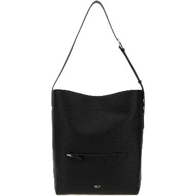 GRAIN LEATHER BUCKET BAG