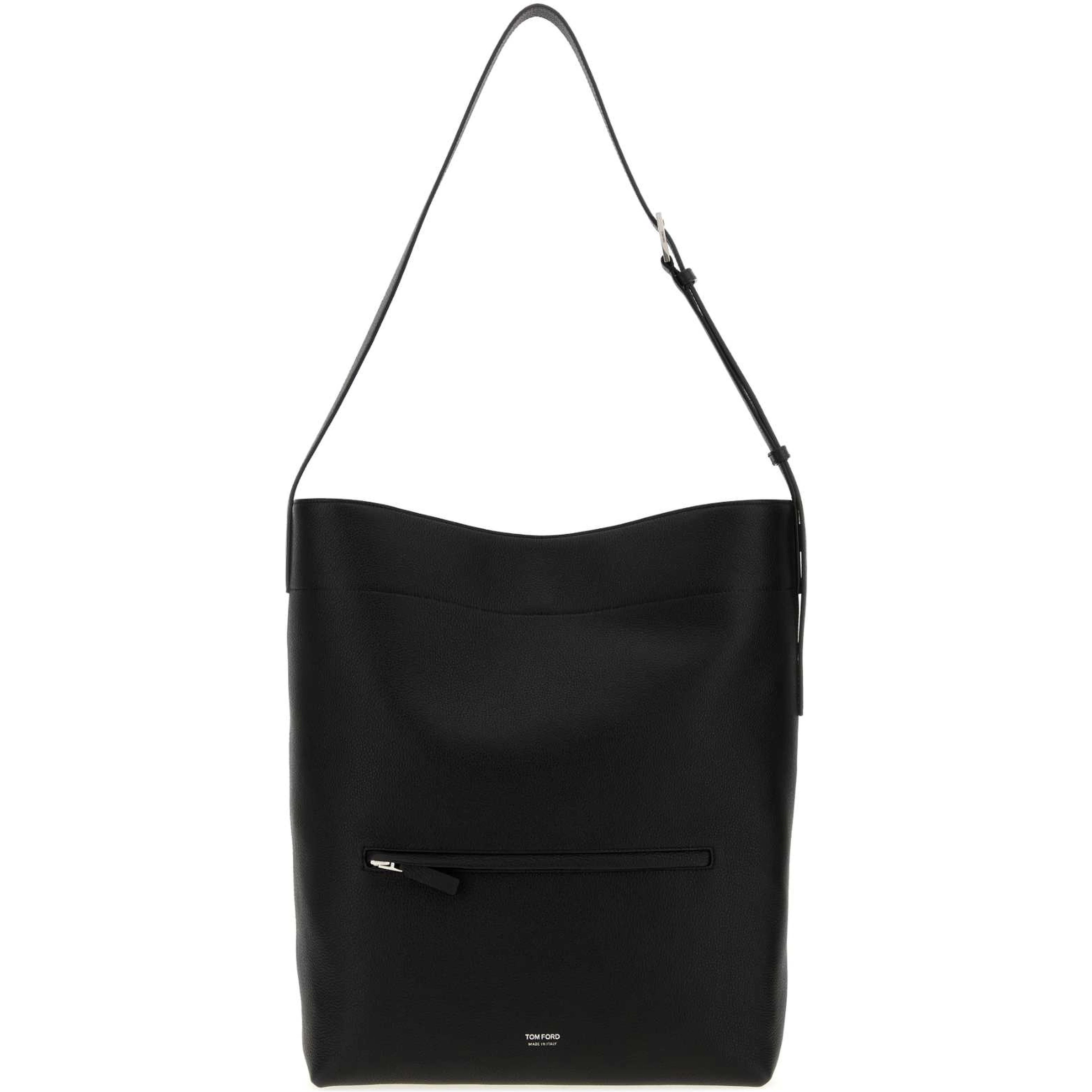 GRAIN LEATHER BUCKET BAG
