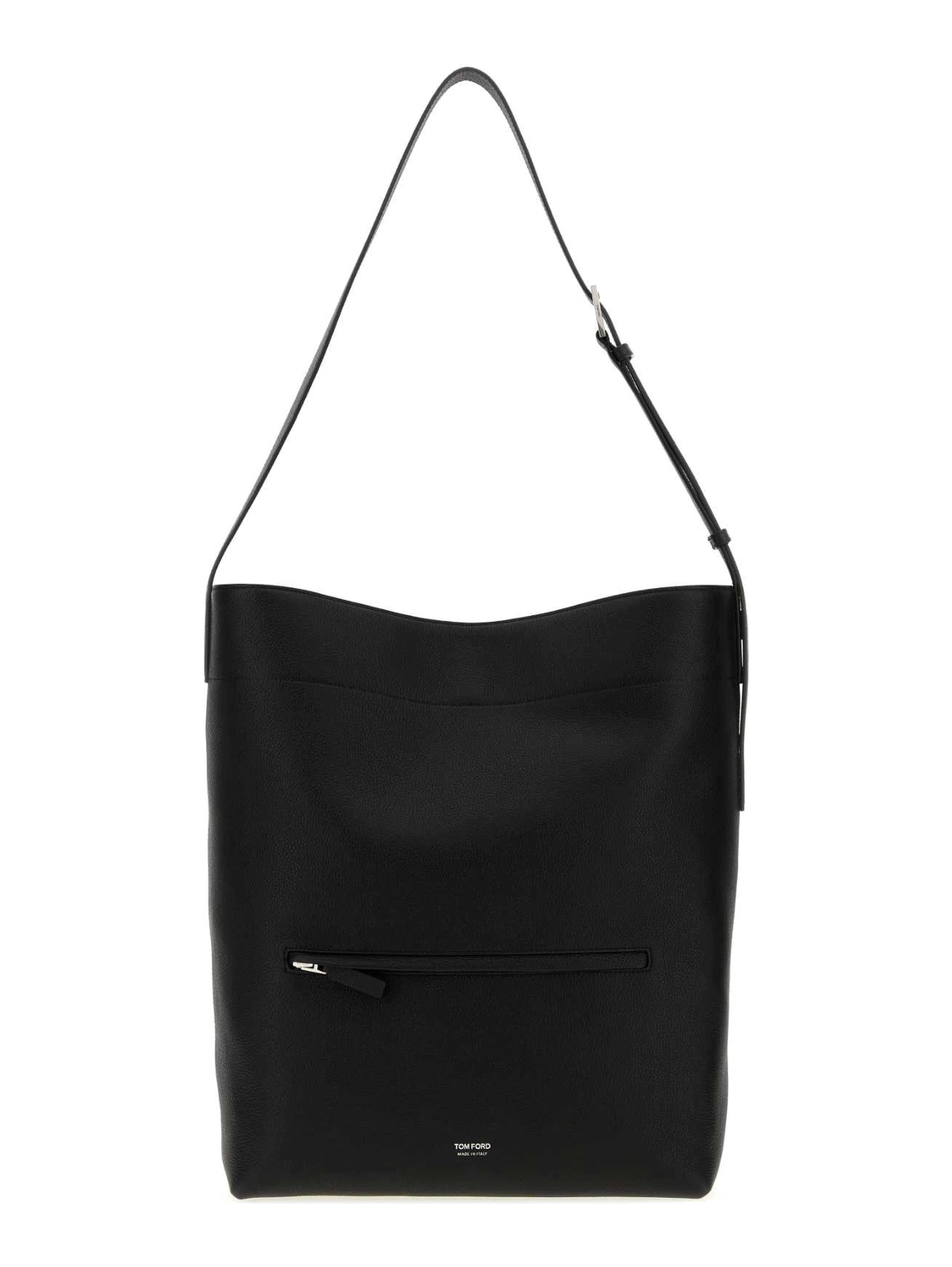 GRAIN LEATHER BUCKET BAG