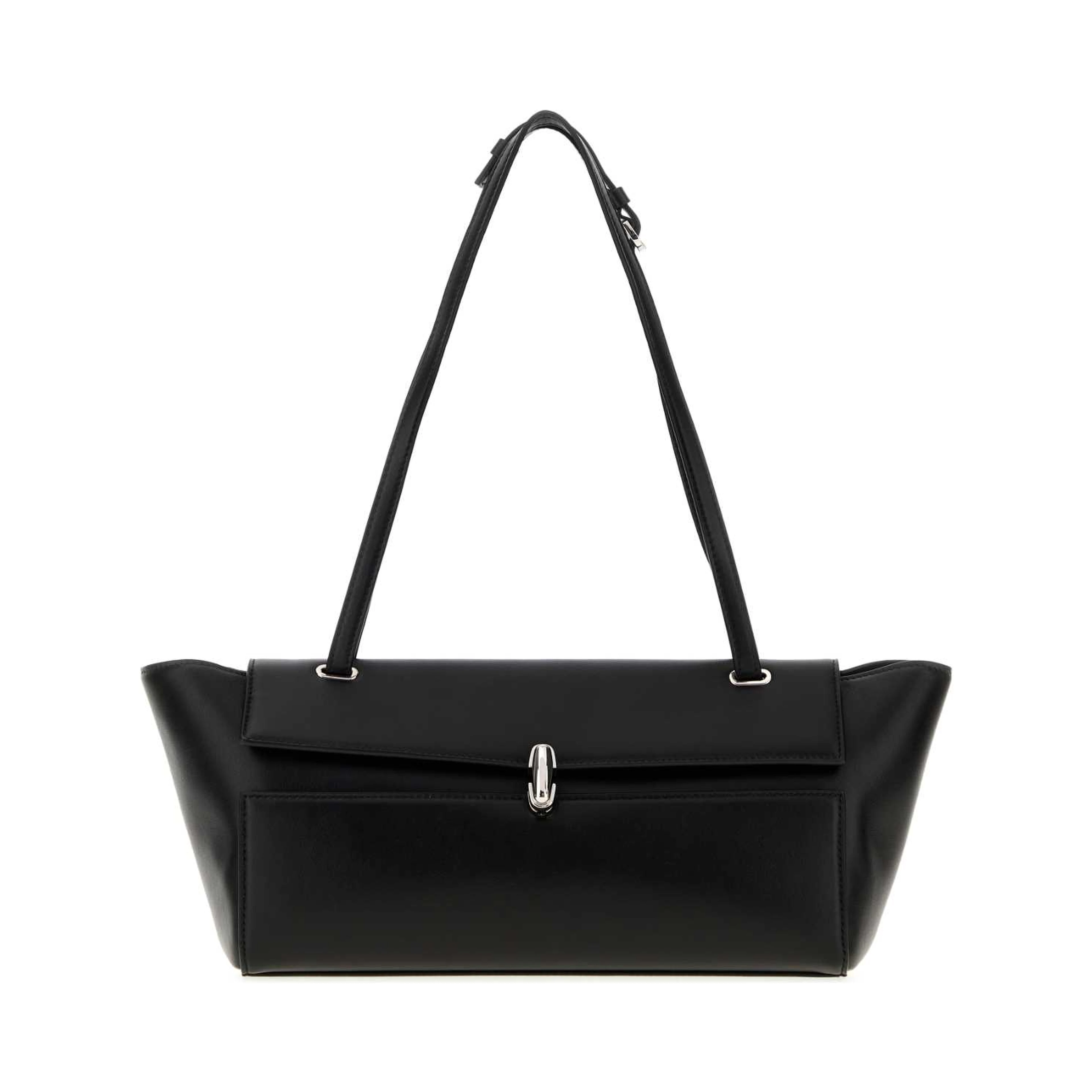 TRAPEZE SHOULDER IN SMOOTH CALF LEATHER