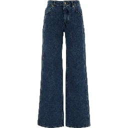 STRAIGHT DARK BLUE DENIM PANTS