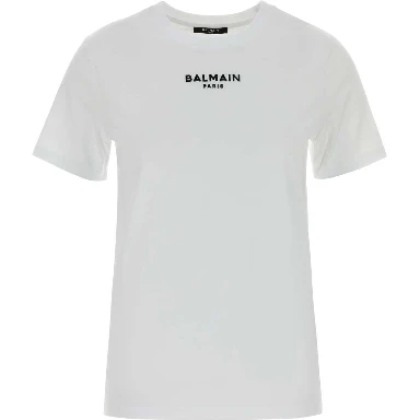 BALMAIN PARIS EMB JERSEY CLASSIC T-SHIRT