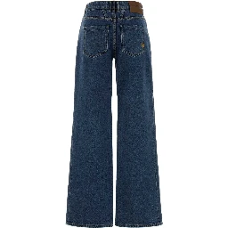 STRAIGHT DARK BLUE DENIM PANTS