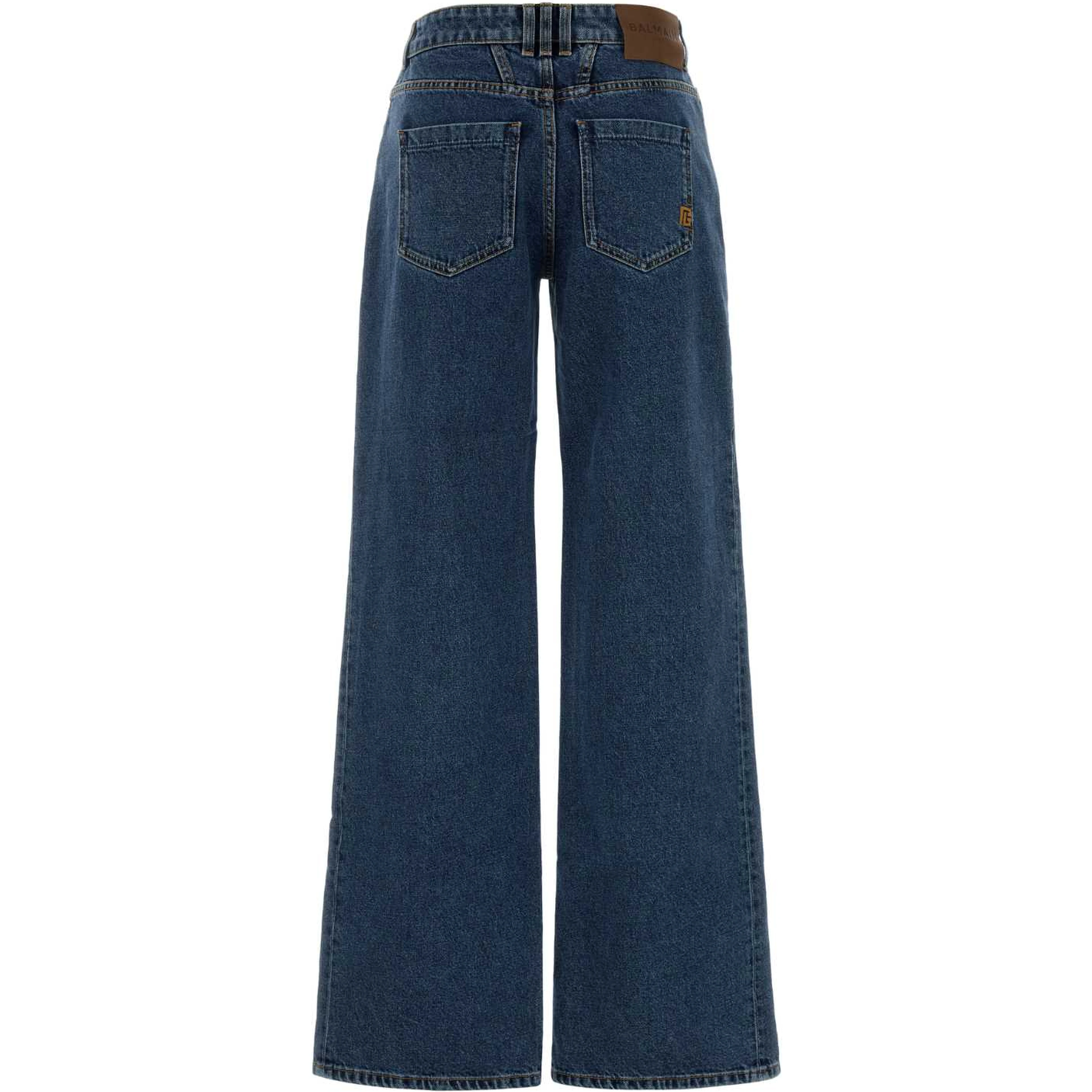 STRAIGHT DARK BLUE DENIM PANTS