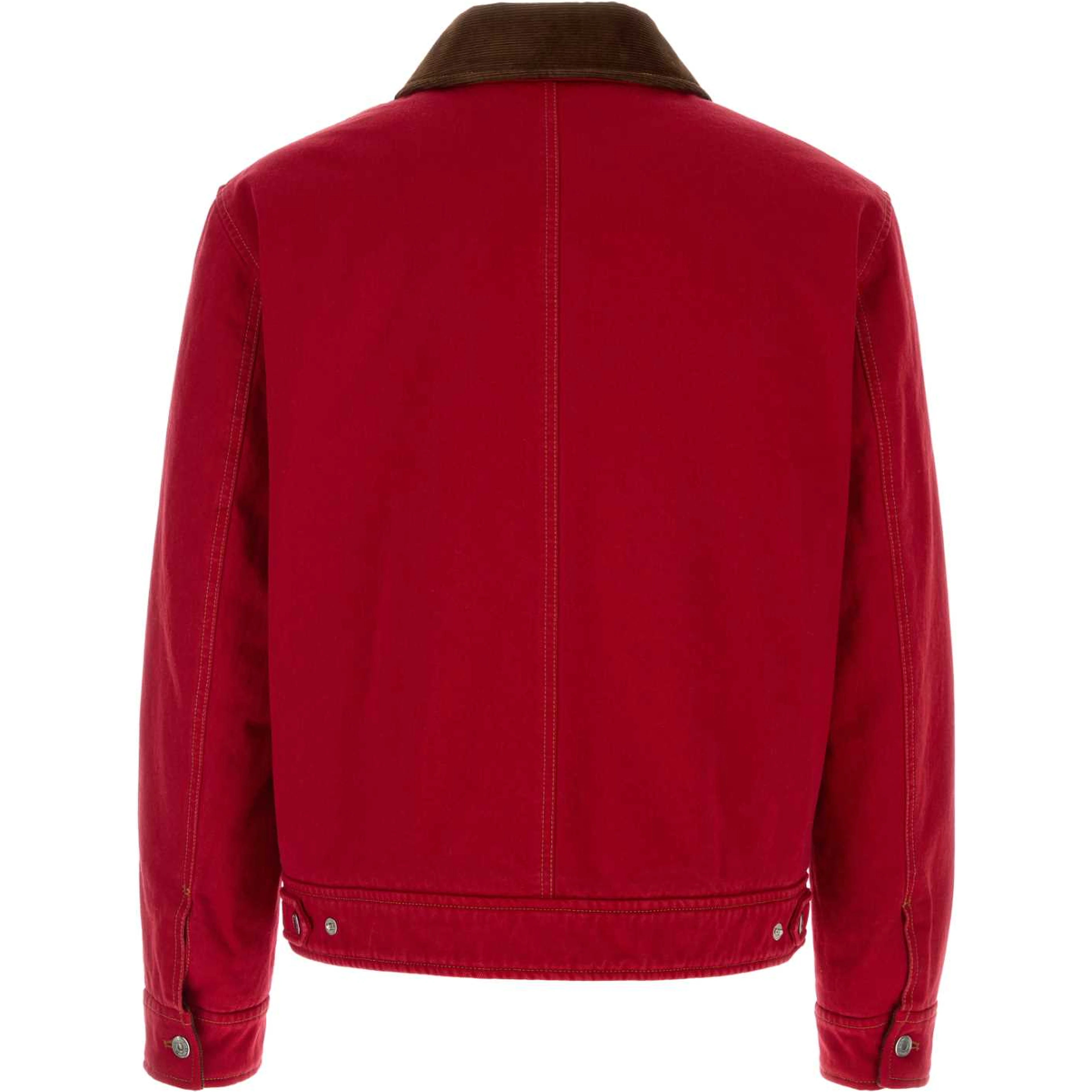 ZIPPEDAMIDECOEURJACKETWITHVELVETCOLLAR