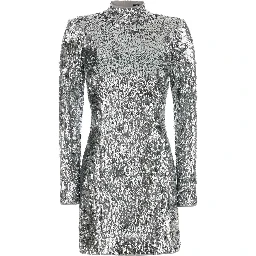 3 BUTTONS SEQUINS SHORT DRESS