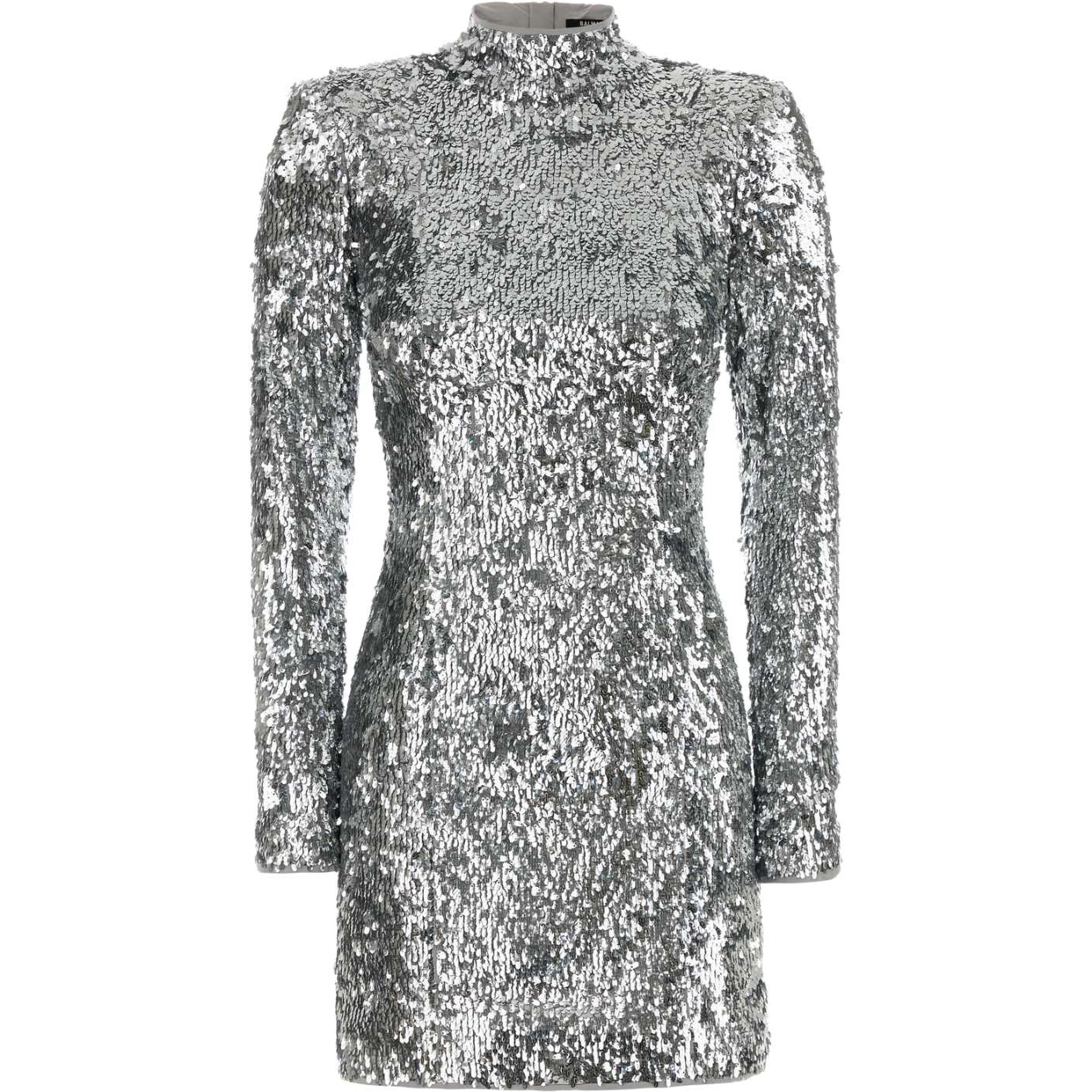 3 BUTTONS SEQUINS SHORT DRESS